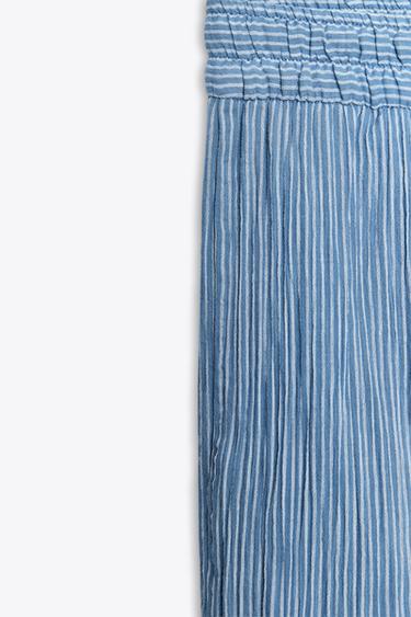 ZW COLLECTION STRIPED BERMUDA SHORTS - Blue by Zara - Image 6