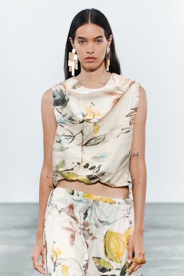 ZW COLLECTION PRINTED TOP - Multicoloured by Zara