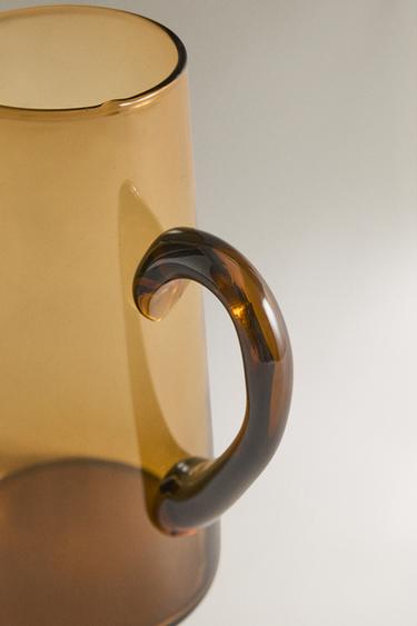 PICHET VERRE BULLES - Marron / Vert de Zara - Image 1