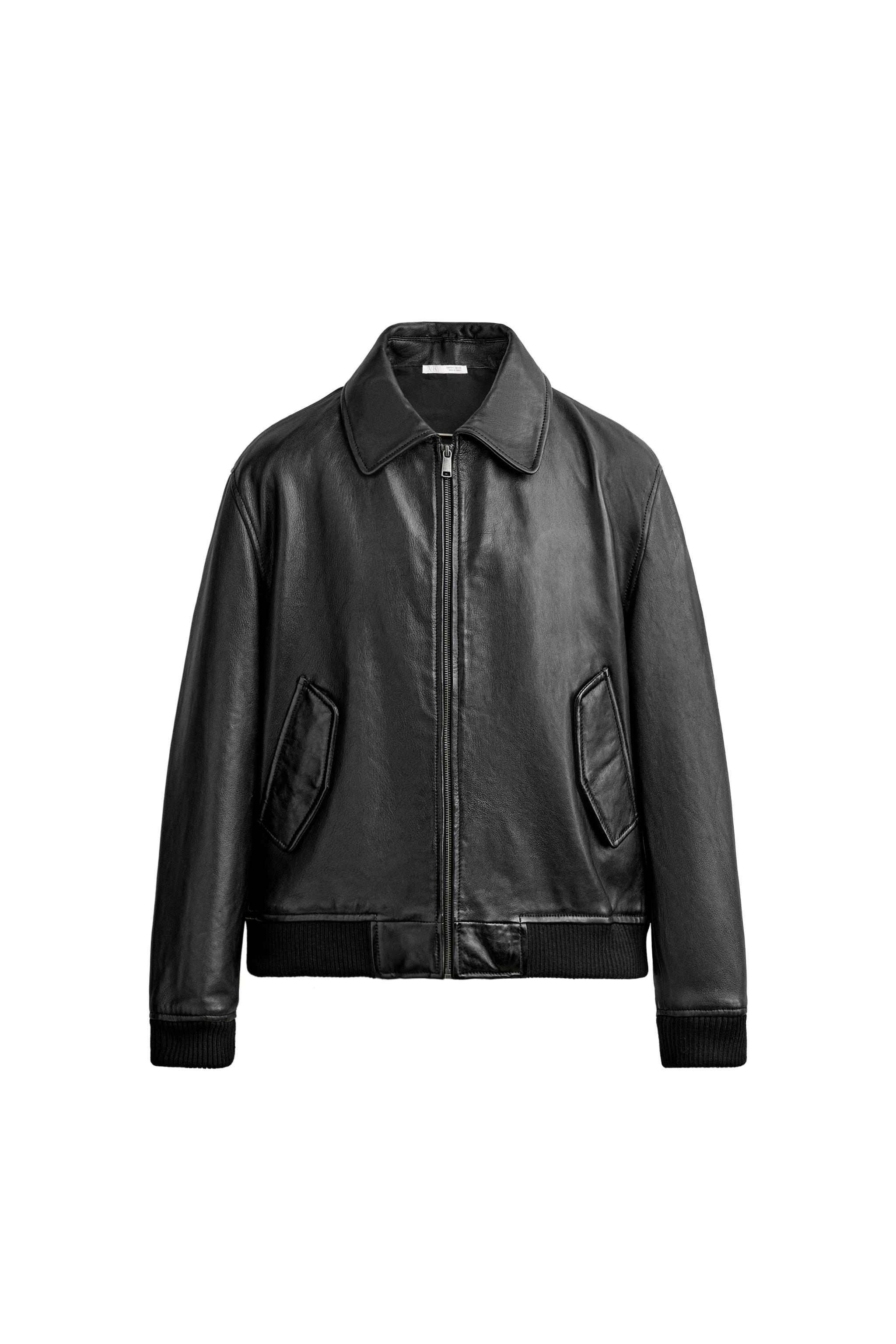 レギュラーフィット レザージャケット - ブラウン | ZARA Japan / 日本