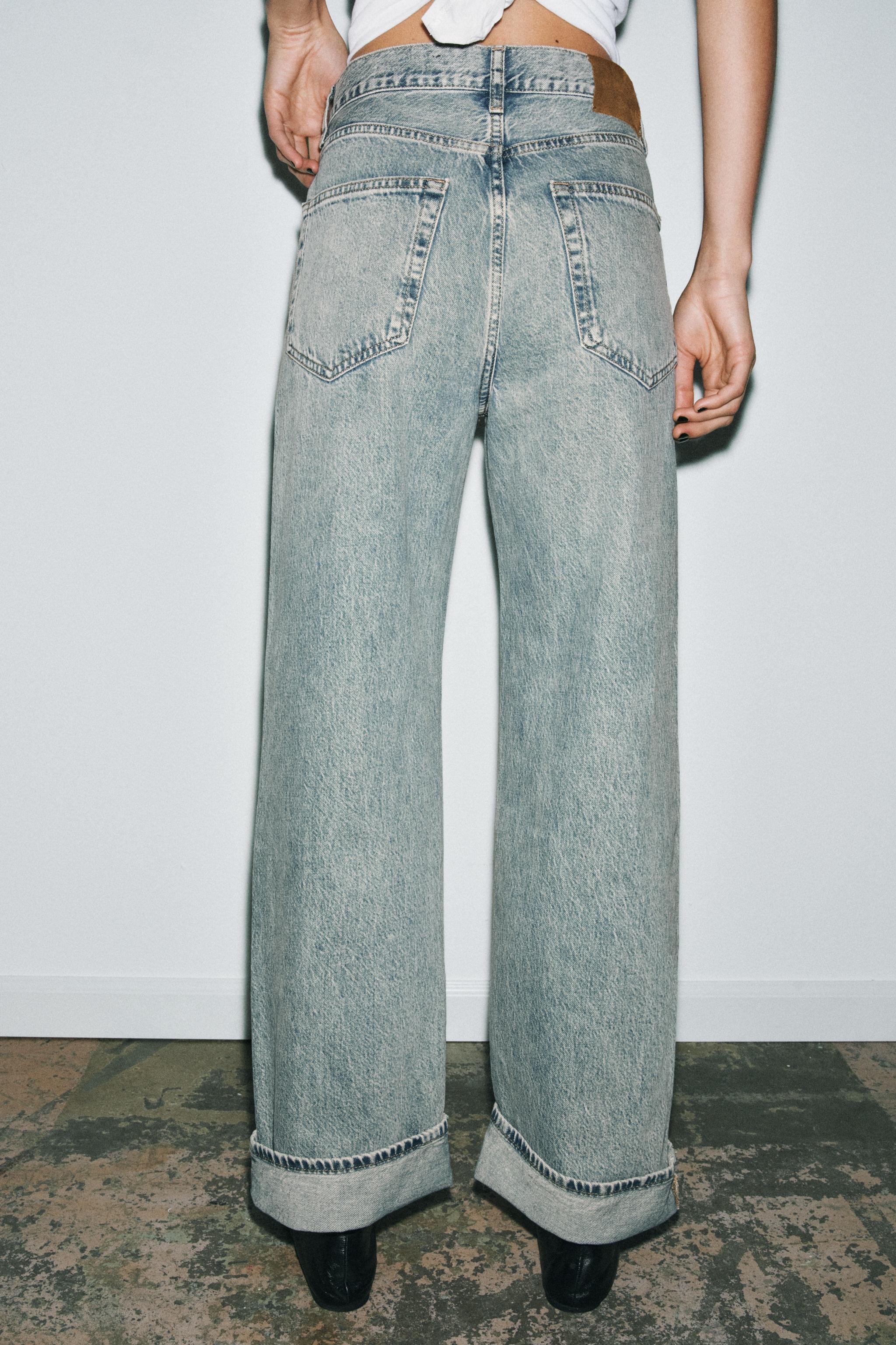 ZW COLLECTION MID-RISE BAGGY JEANS