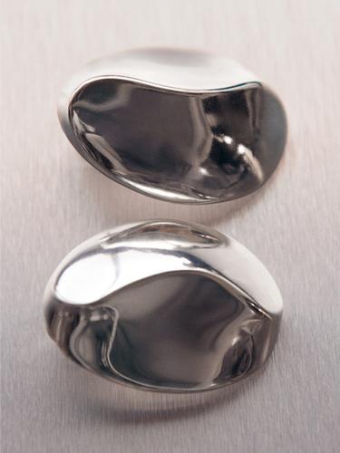 Zara Oval earrings - Silver