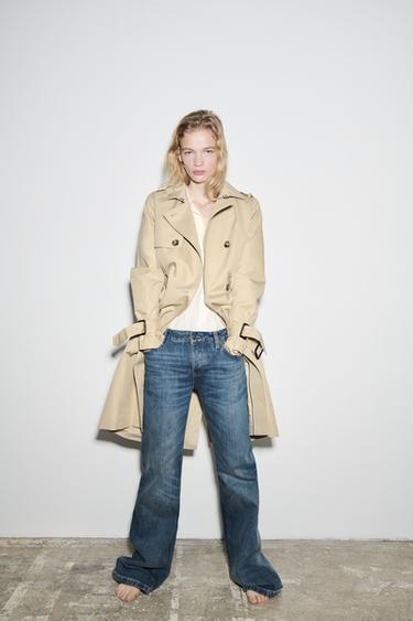 JEANS ZW COLLECTION BOOTCUT FULL LENGTH TIRO BAJO - Azul medio de Zara