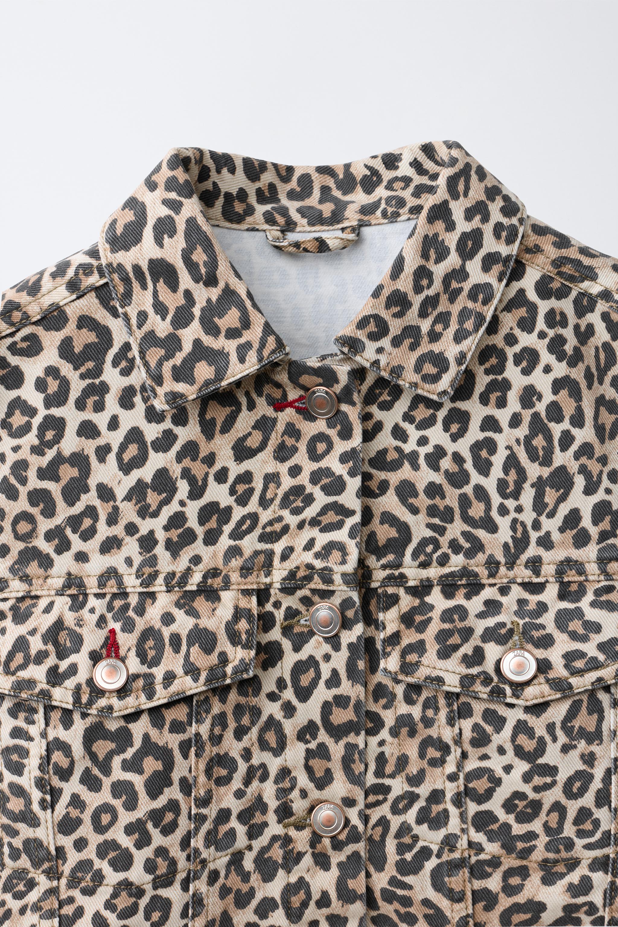 VESTE EN JEAN ANIMAL PRINT