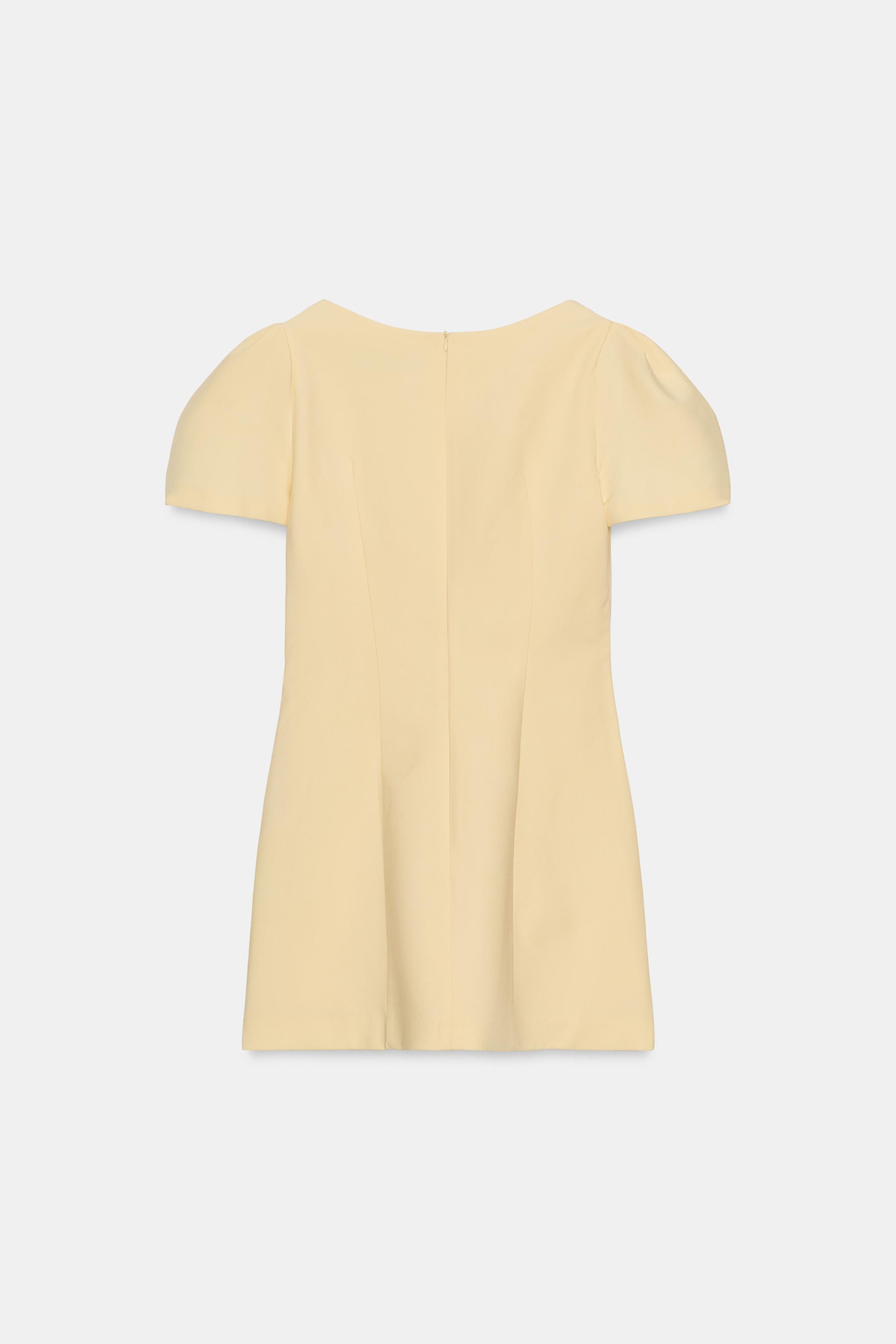 プリーツポケット ショートワンピース - オフホワイト | ZARA Japan / 日本