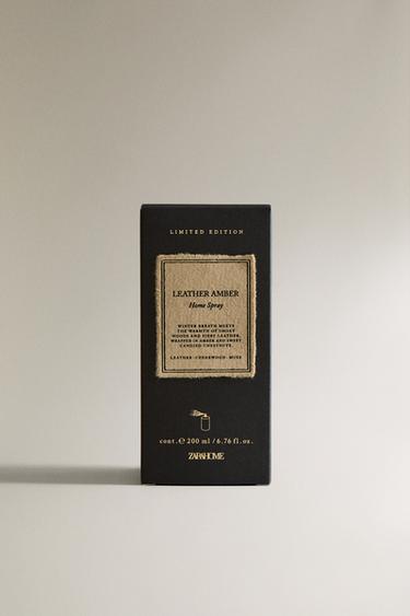 (200 ML) DIFFUSEUR EN SPRAY LEATHER AMBER - Noir de Zara - Image 4