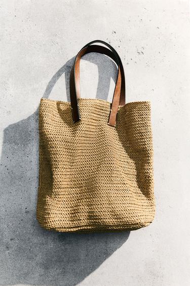 BRAIDED TOTE BAG - Ecru White by Zara