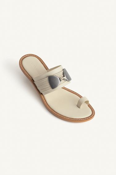 LTHR STRP SNDLS 16 - Ecru White by Zara - Image 4