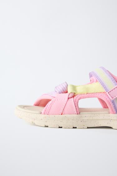 SANDALES TECHNIQUES MULTICOLORES - Rose de Zara - Image 5