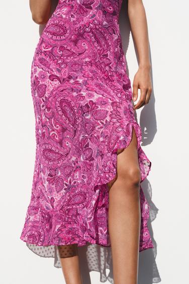 PRINTED MIDI DRESS - Multicoloured by Zara - Image 3