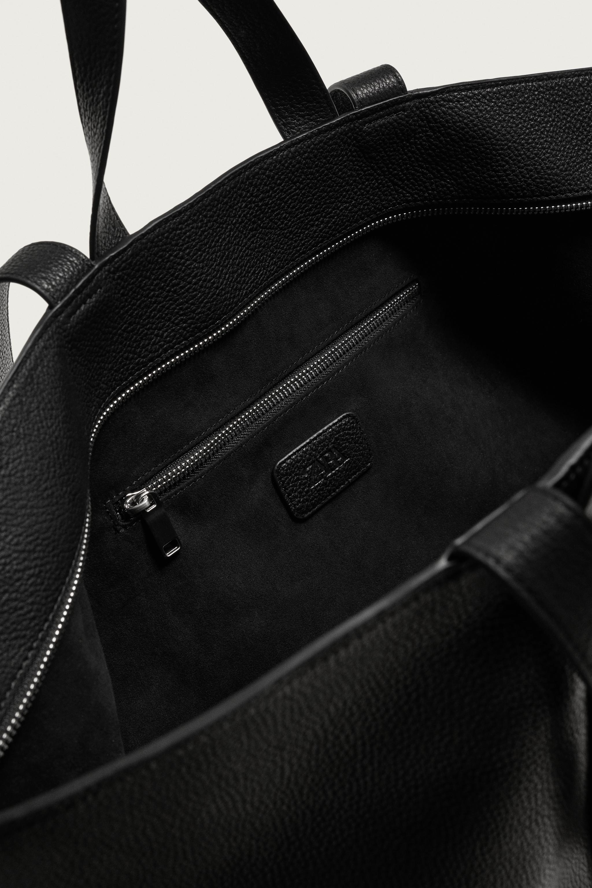 LEATHER SHOPPER BAG