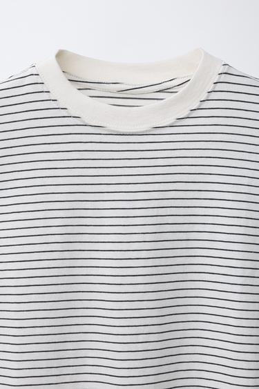 3-PACK PLAIN AND STRIPED T-SHIRTS - Intense coral by Zara - Image 3