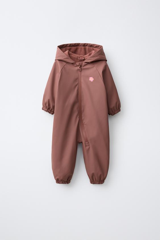 سلوبته مطاطية مزينة بزهور مقاومة للماء - برقوقي by Zara - Image 0