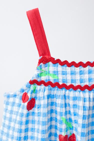 ROBE IMPRIMÉE - Rouge de Zara - Image 2