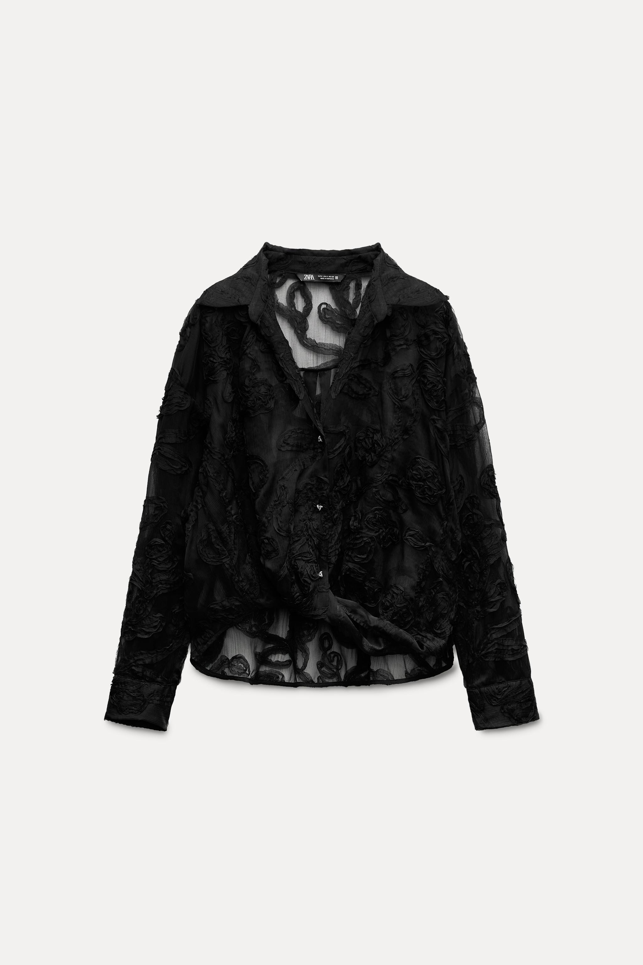 Embroidery Sheer Shirt – MARTE