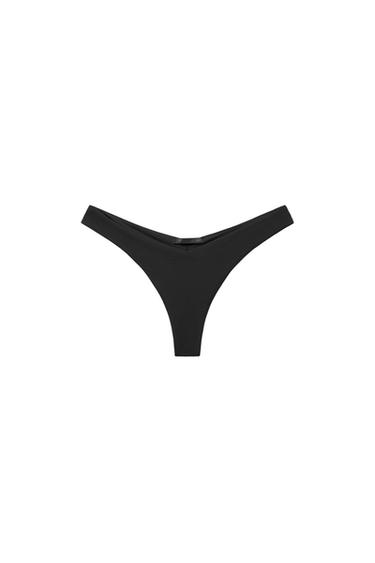 THONG BIKINI BOTTOMS - Black by Zara