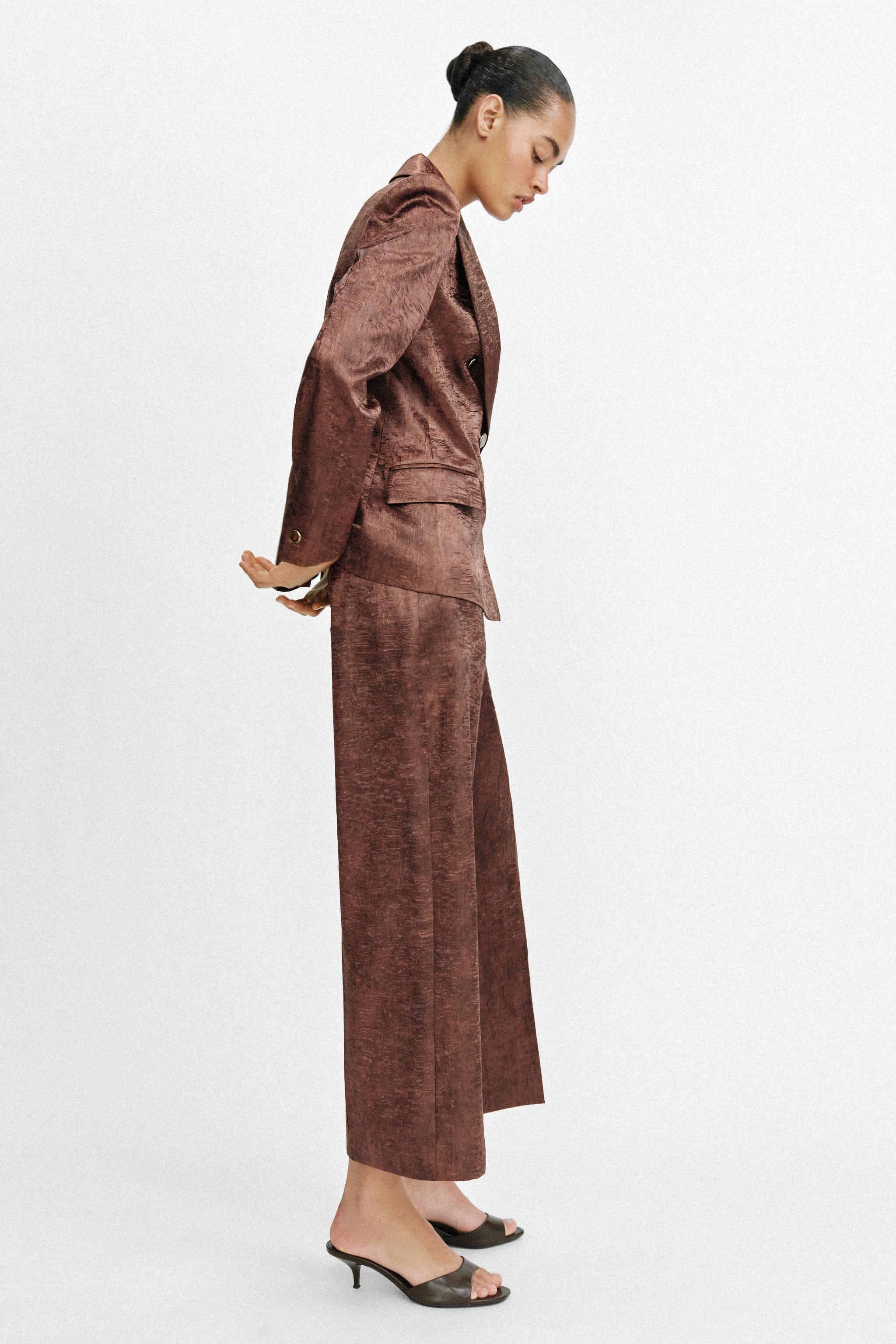 WRINKLE-LOOK CULOTTES