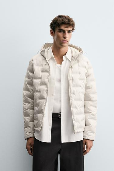 CAZADORA LIGERA ACOLCHADA - Blanco roto de Zara