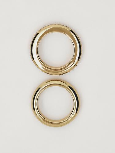 Pack anillos redondos brillo - Dorado de Zara - Imagen 0