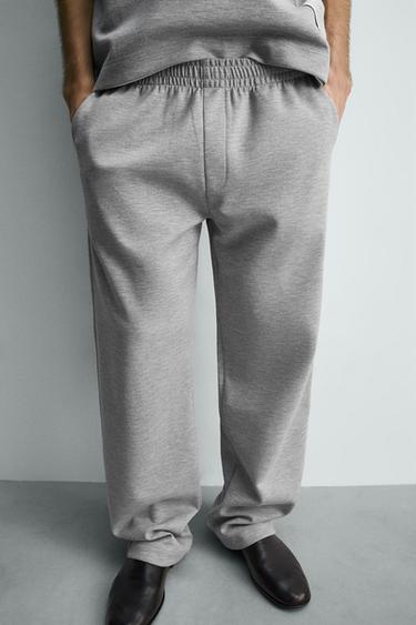 TROUSERS WITH LABEL PATCH - Grey marl by Zara - Image 5