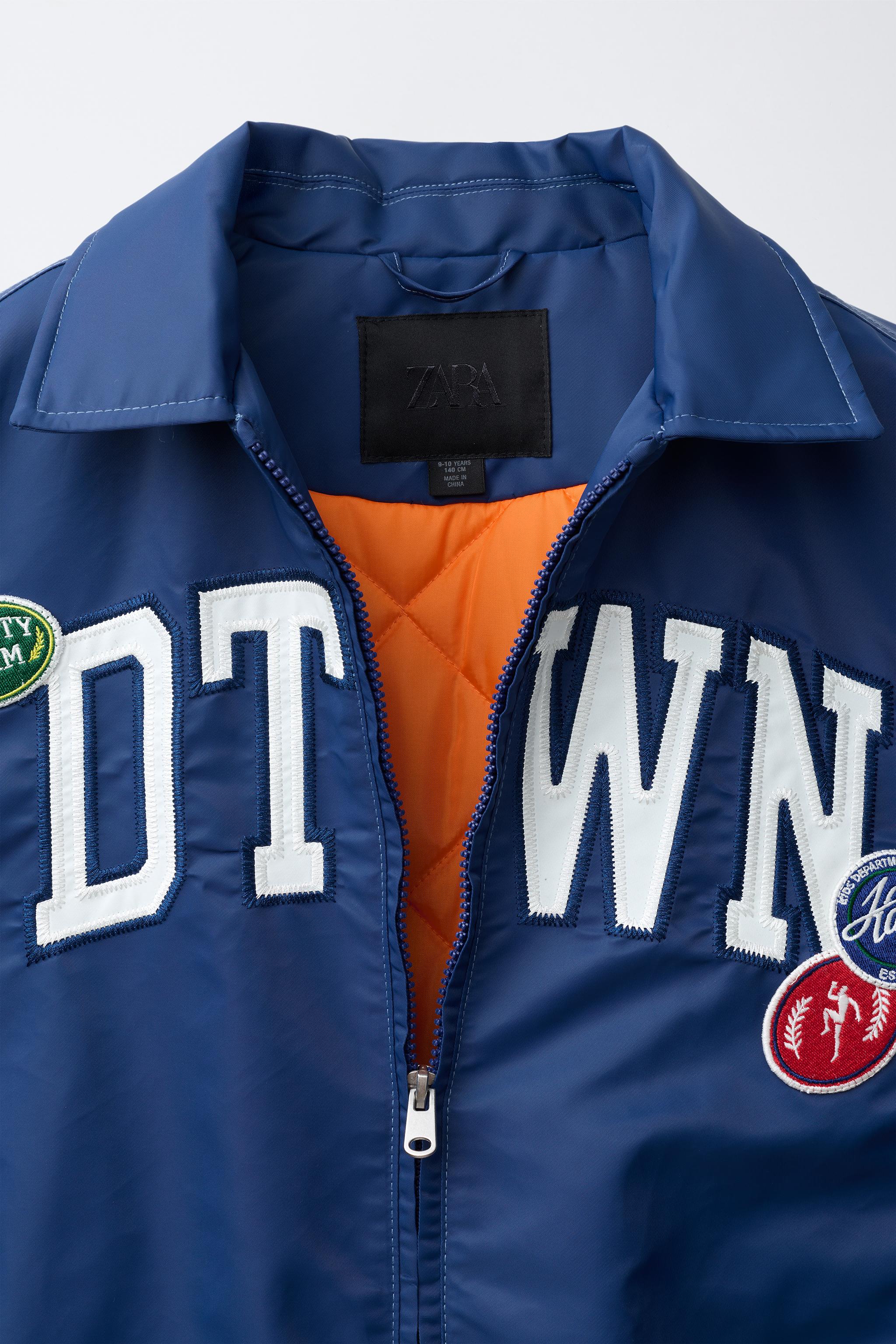 BLOUSON BOMBER VARSITY DÉPERLANT