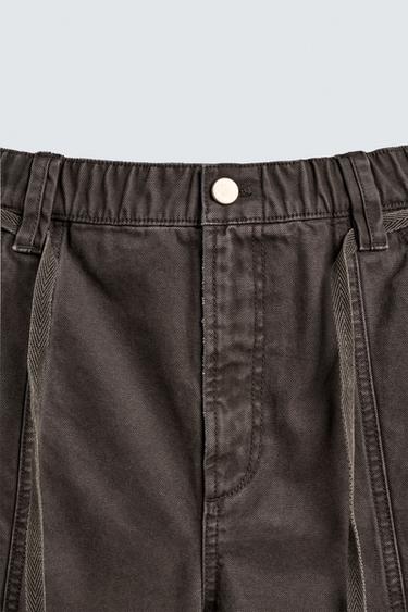 SHORT BAGGY AVEC CEINTURE - Marron de Zara - Image 8