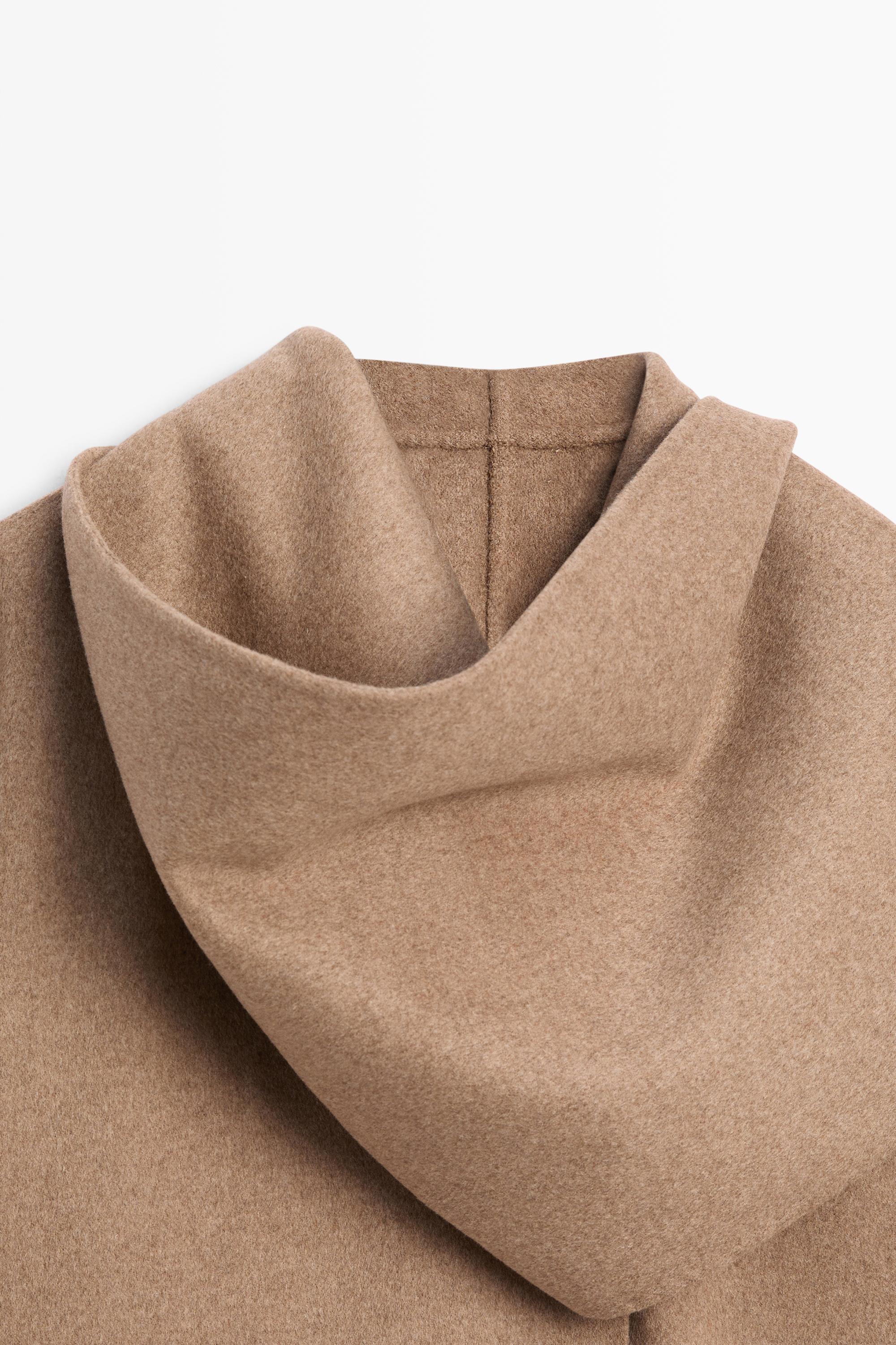 Short coat with scarf detail