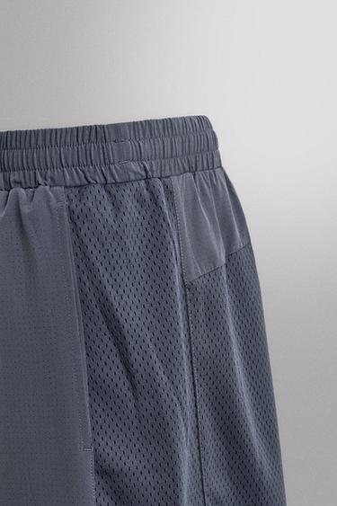 SHORT AJOURÉ COMBINÉ - Bleu clair de Zara - Image 3