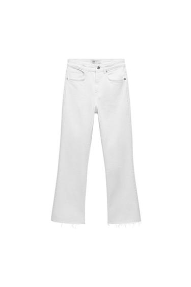 MID-RISE CROPPED FLARE JEANS