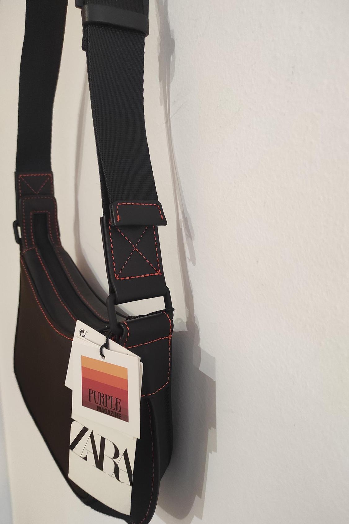 PURPLE® LEATHER SHOULDER BAG - Image 3