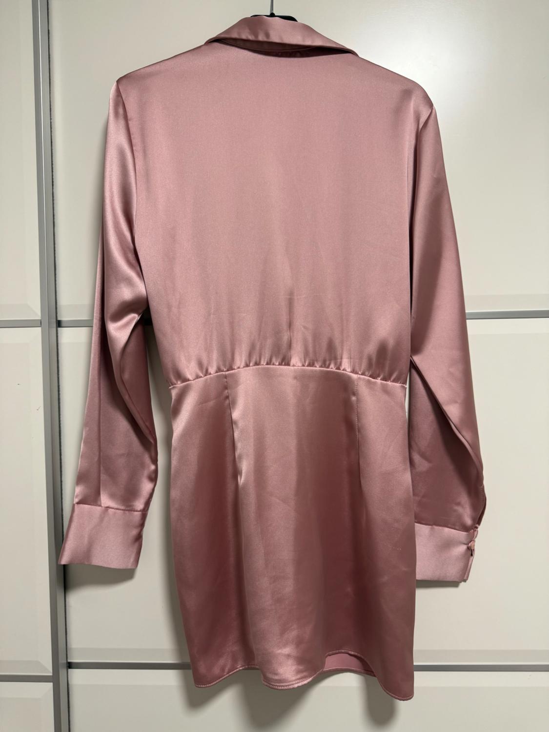 SHORT SATIN DRESS - Image 2