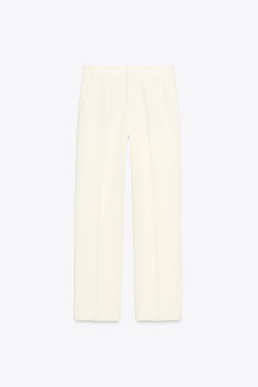 PANTALON TAILLE BASSE ZW COLLECTION - Écru de Zara - Image 5