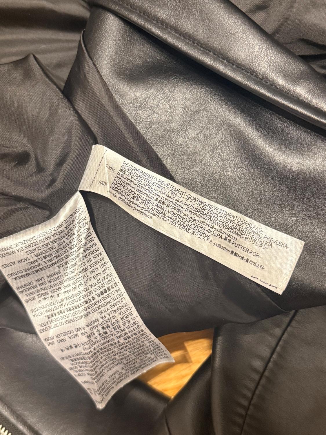 FAUX LEATHER OVERSIZE BIKER JACKET - Image 8