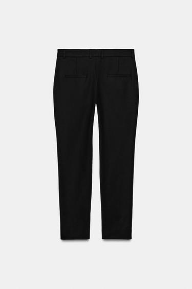 PANTALON CAPRI TAILLE BASSE ZW COLLECTION - Noir de Zara - Image 7