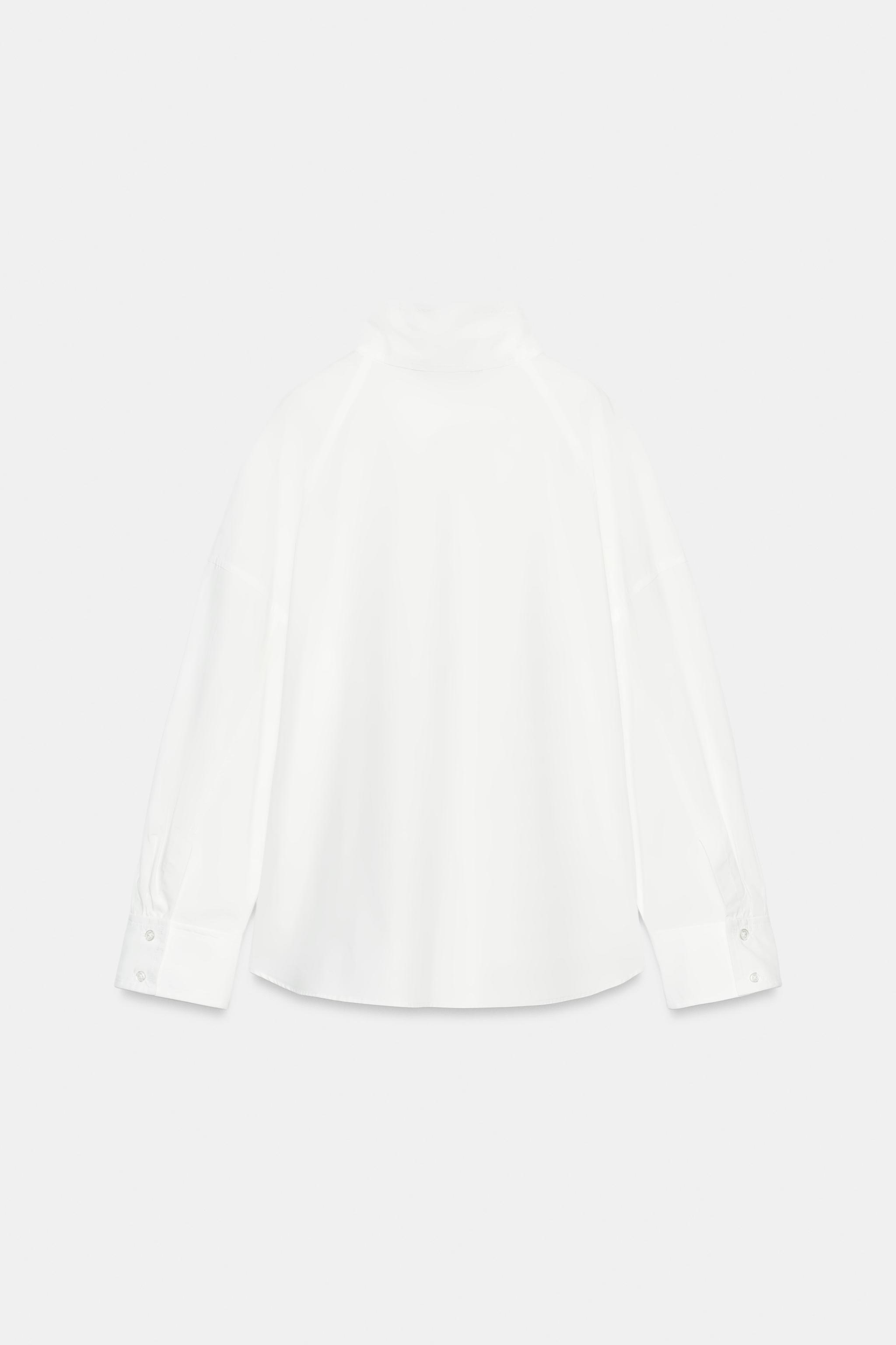 CHEMISE OVERSIZE COL MONTANT