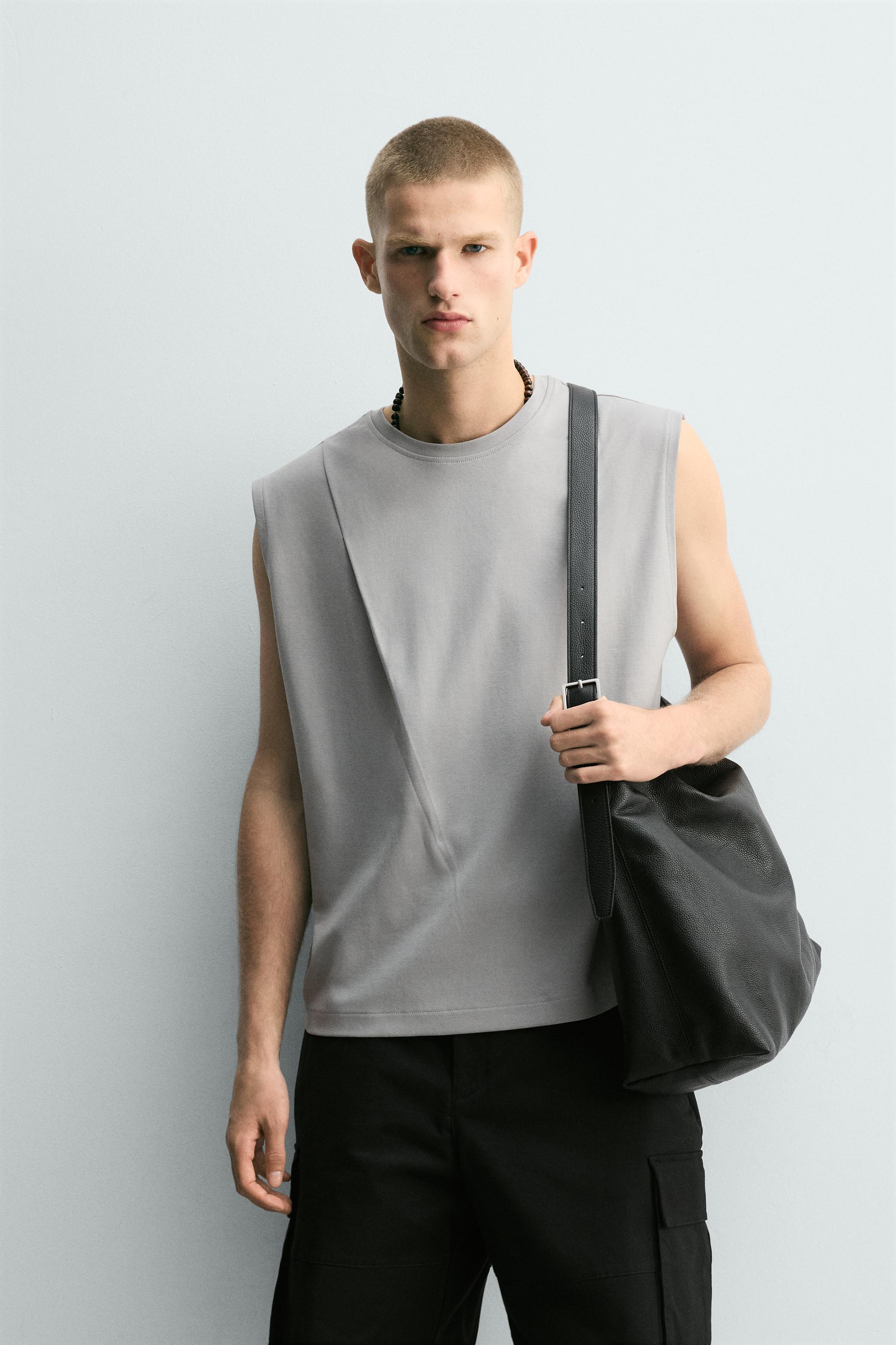 新作サルセーション　Back Pleat Tank Top ZW COLLECTION コルセットトップス - ブラック | ZARA Japan / 日本