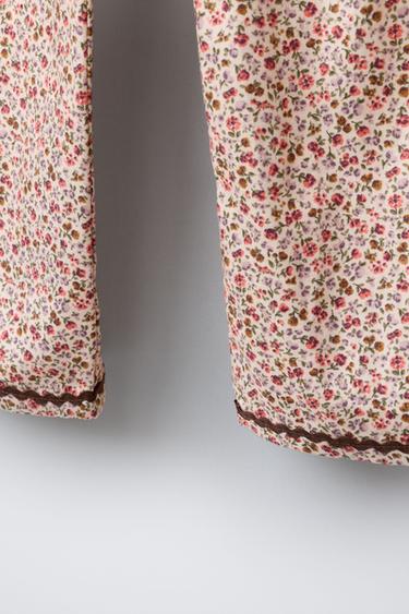 6-14 ANS/ PYJAMA FLEURS DENTELLE - Rose de Zara - Image 7