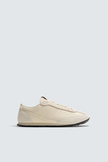 GIÀY THỂ THAO DA - Trắng từ Zara