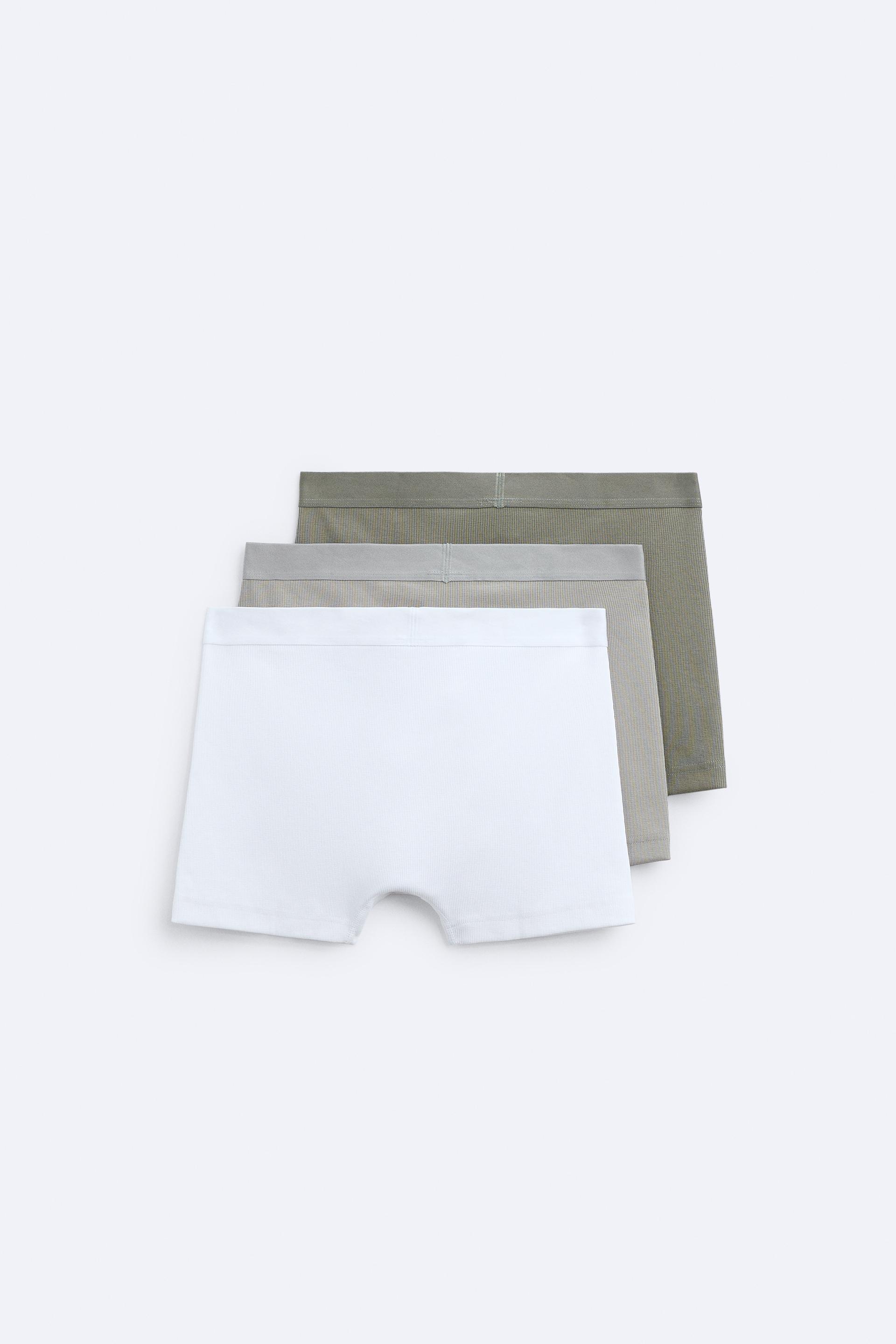 PACK OF 3 CONTRAST RIBBED BOXERS