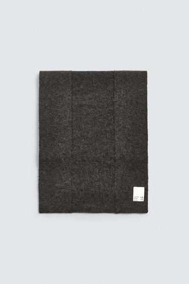 COMBINED TEXTURED SCARF X SR_A - Brown / Taupe by Zara