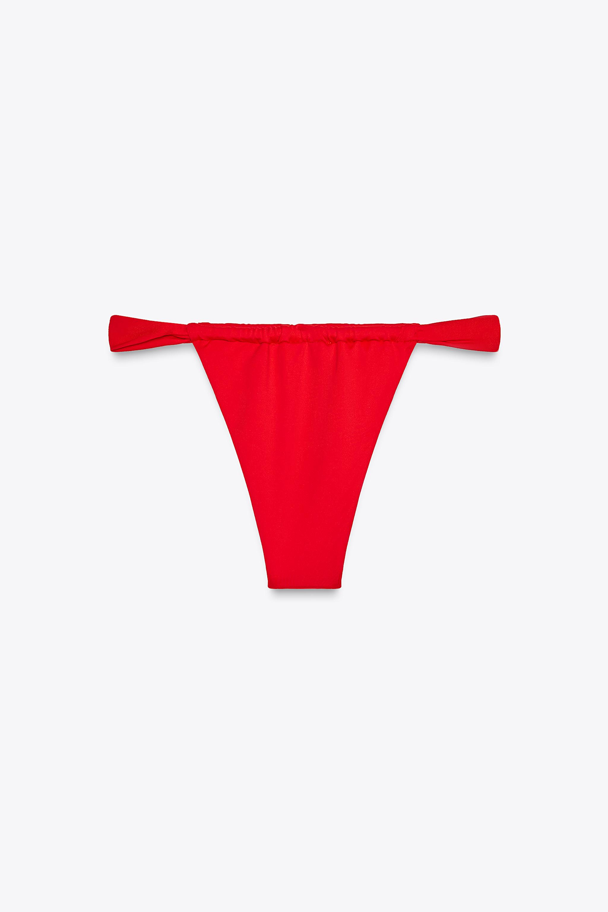 カーテンストリング ビキニボトム - ターコイズブルー | ZARA