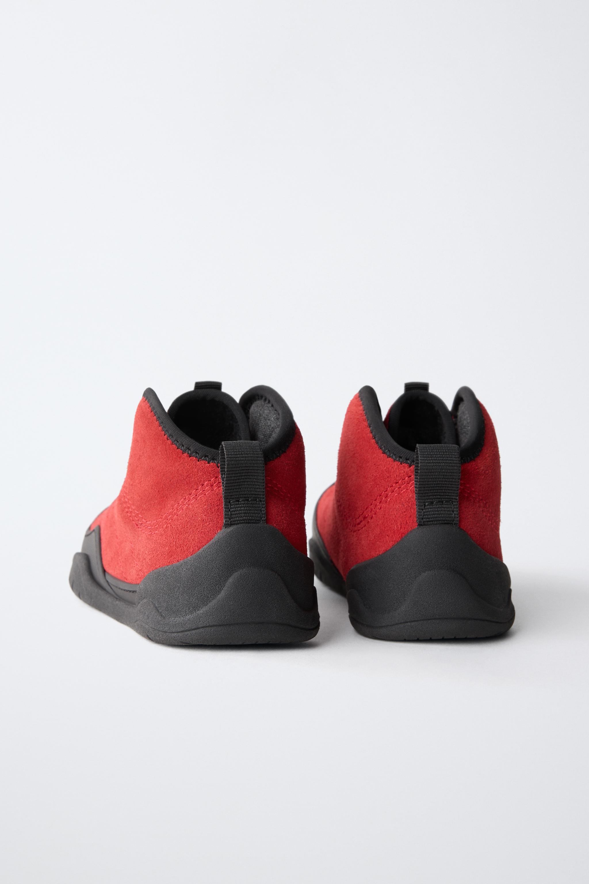 CONTRAST SNEAKER BOOTS