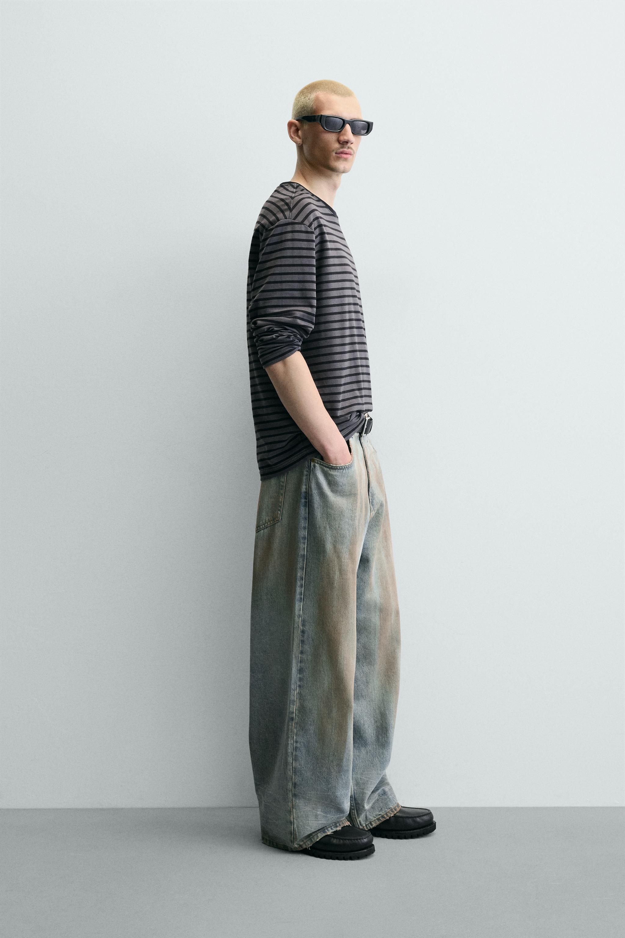 VINTAGE WASH BAGGY FIT JEANS