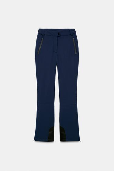 FLARE WATER-RESISTANT WINDPROOF RECCO® TECHNOLOGY SKI COLLECTION TROUSERS - Navy blue by Zara