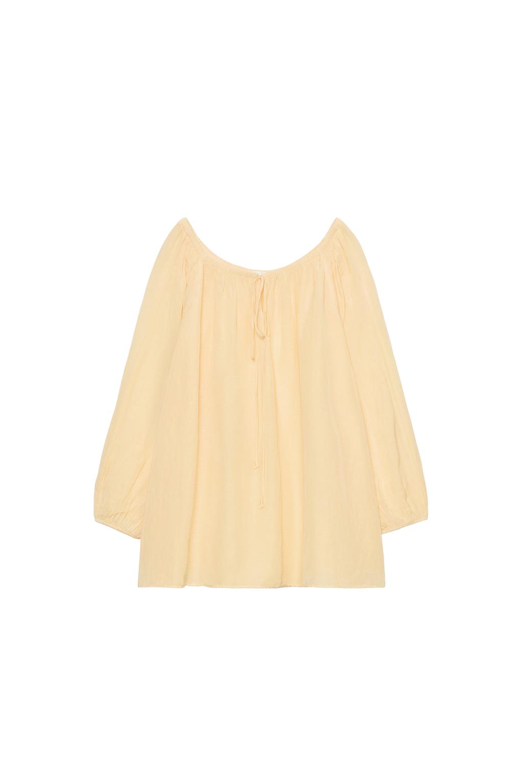 LINEN BLEND BLOUSE ZW COLLECTION - image 3