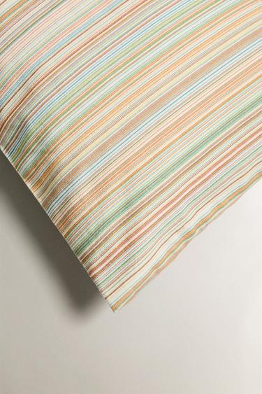 STRIPED CUSHION COVER - Oyster-white by Zara - Image 1