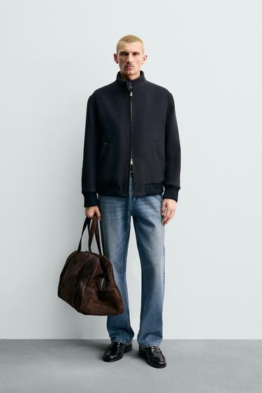 MANTECO® WOOL BLEND JACKET - Navy blue by Zara - Image 0