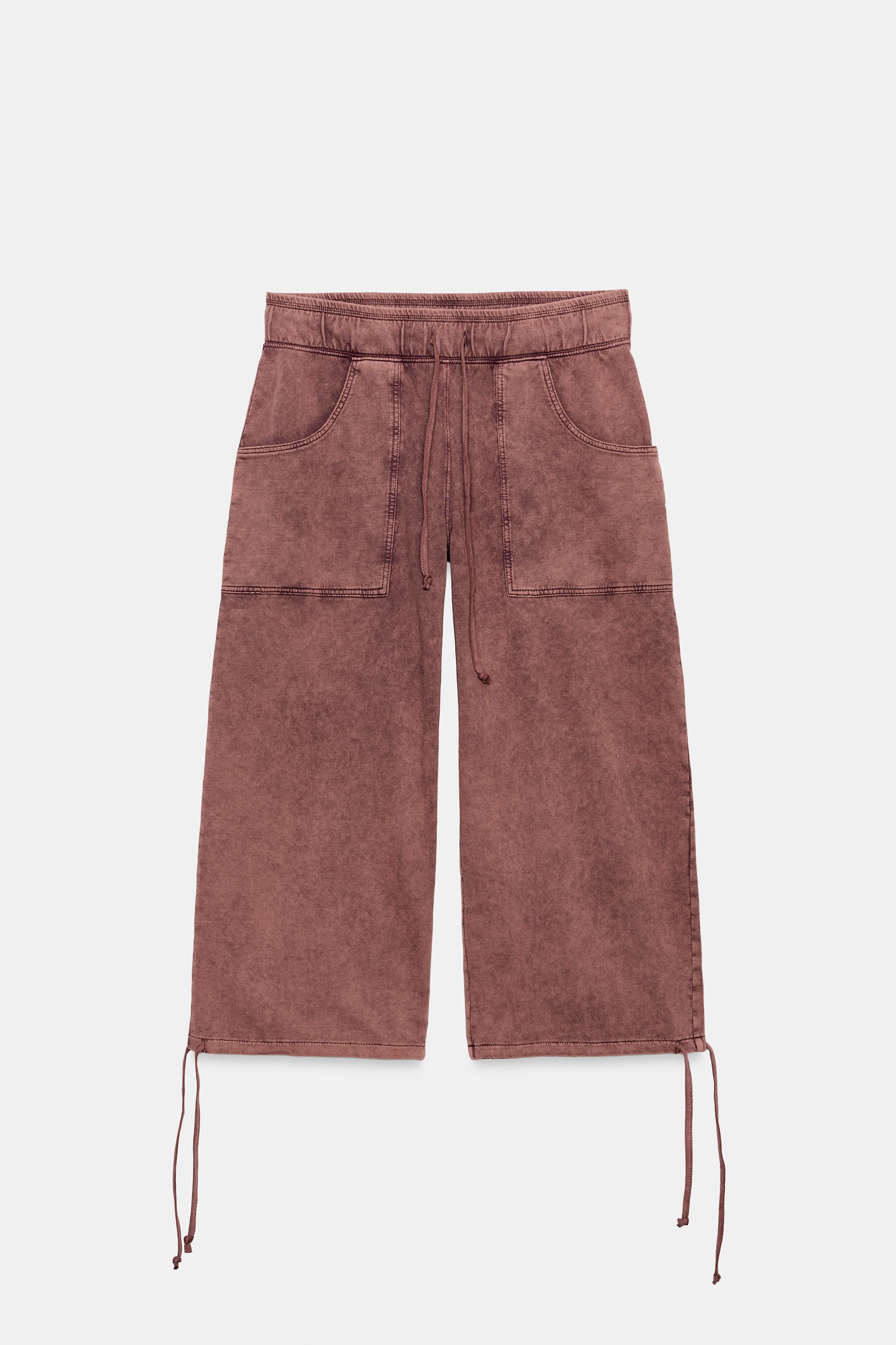Женские шорты Zara WASHED EFFECT LONG BERMUDA SHORTS — фото 6