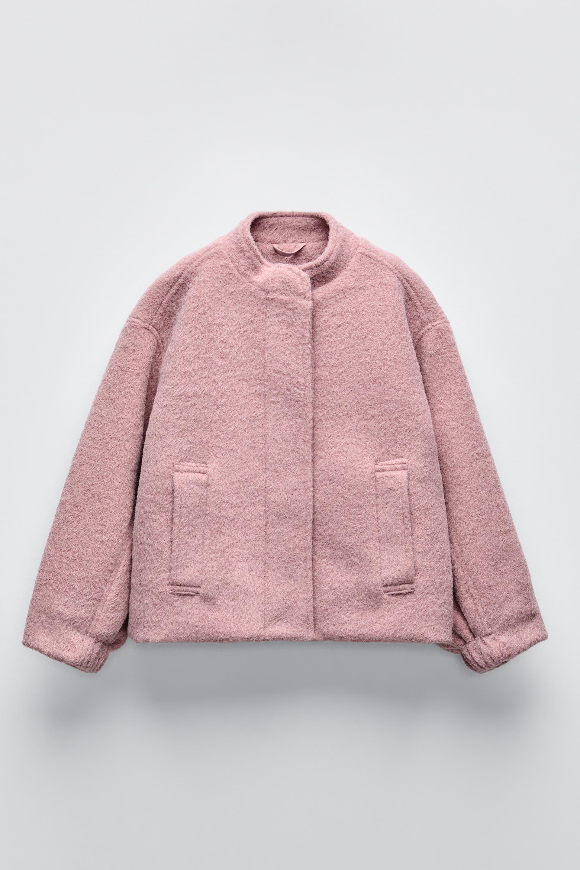 Baby pink jacket shops zara