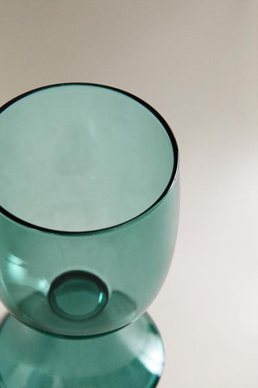 SHORT COLOURED BOROSILICATE GLASS X COLLAGERIE - Green by Zara - Image 2